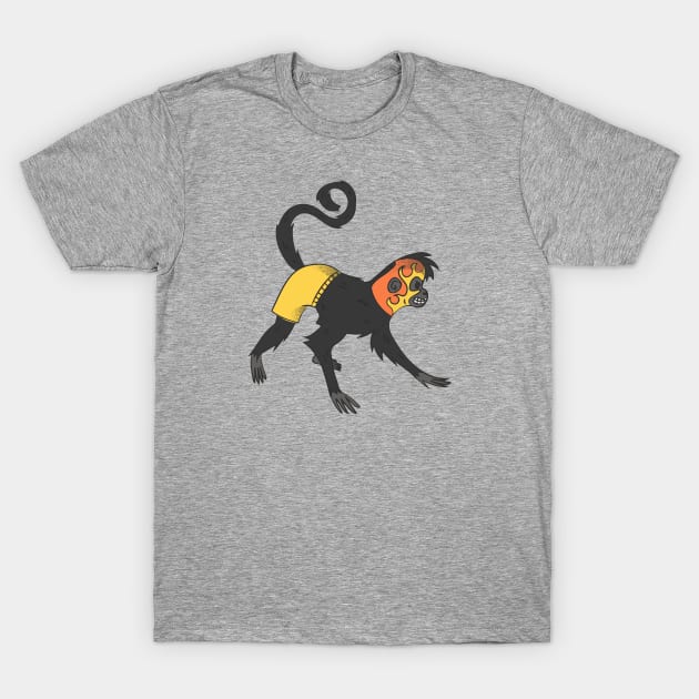 Funny Monkey Luchador Wrestler T-Shirt by SLAG_Creative